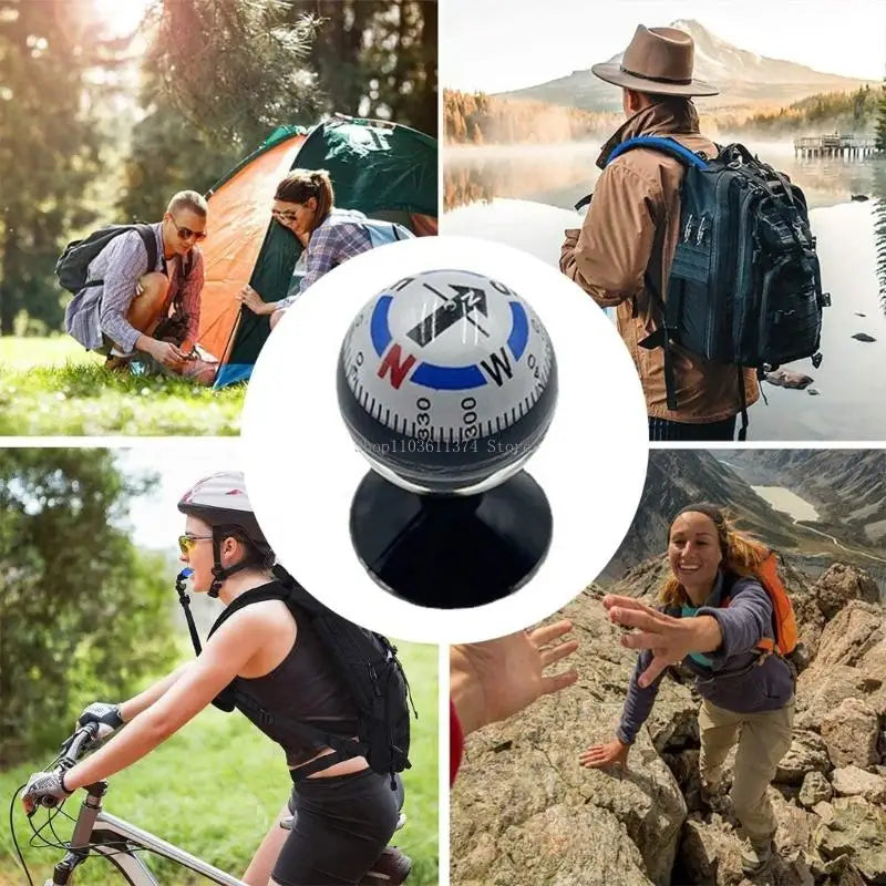 Accuracy Outdoor Compasses with Spherical Durability Ball Compasses for Hiking Backpacking Survival Gear