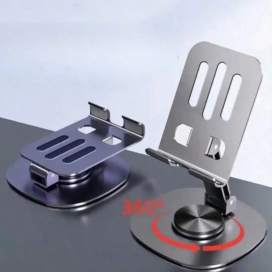 2025 New Rotating Aluminum Alloy Phone Holder, New All-Metal 360-Degree Rotating Mobile Phone Bracket, High-End Mechanical