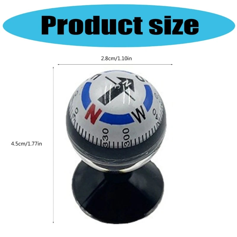Accuracy Outdoor Compasses with Spherical Durability Ball Compasses for Hiking Backpacking Survival Gear