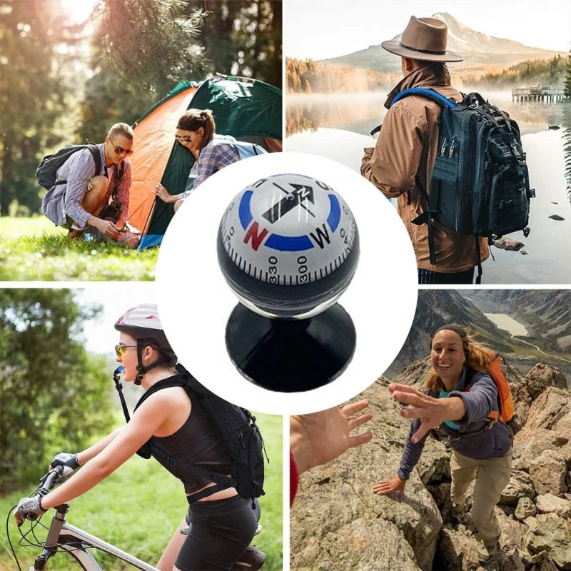 Accuracy Outdoor Compasses with Spherical Durability Ball Compasses for Hiking Backpacking Survival Gear