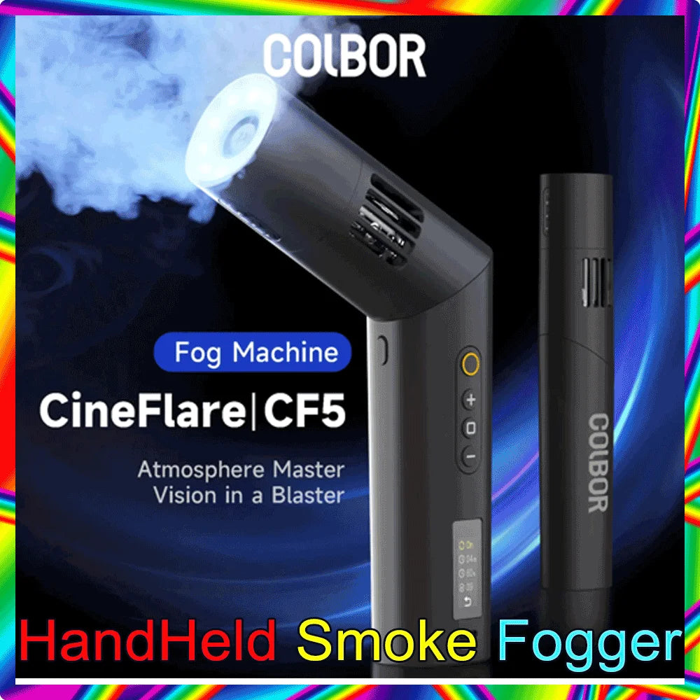 HandHeld Smoke Fogger Machine Bendable With Remote Control For Video Filming Stage Performance Atmosphere COLBOR CF5 NEW