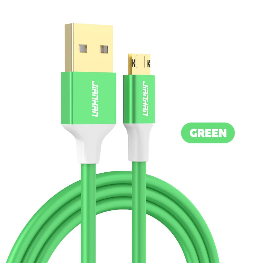 JianHan Micro USB Cable Reversible 3A Fast Charging for Samsung Xiaomi HTC LG Andriod USB Charger Data Cable Mobile Phone Cable