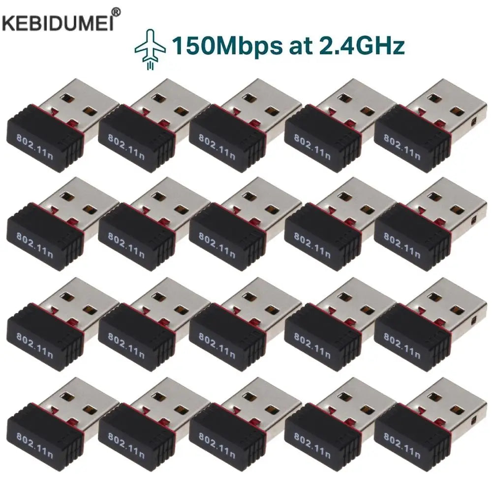 150Mbps USB WiFi Adapter RTL8188 LAN Card Wireless Network Card Adapter WiFi Dongle for Desktop Laptop PC Windows Wholesale