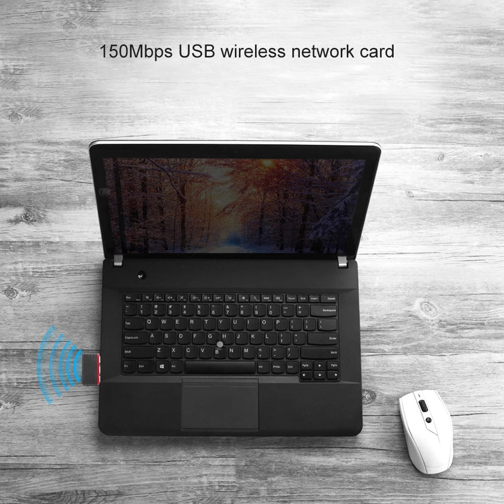 150Mbps USB WiFi Adapter RTL8188 LAN Card Wireless Network Card Adapter WiFi Dongle for Desktop Laptop PC Windows Wholesale