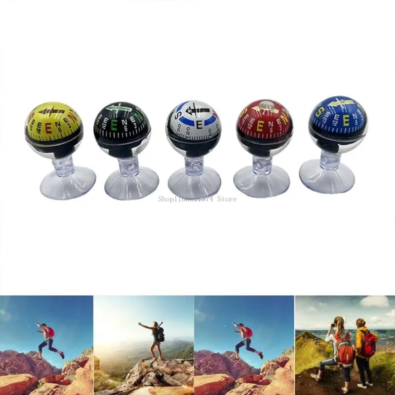 Accuracy Outdoor Compasses with Spherical Durability Ball Compasses for Hiking Backpacking Survival Gear
