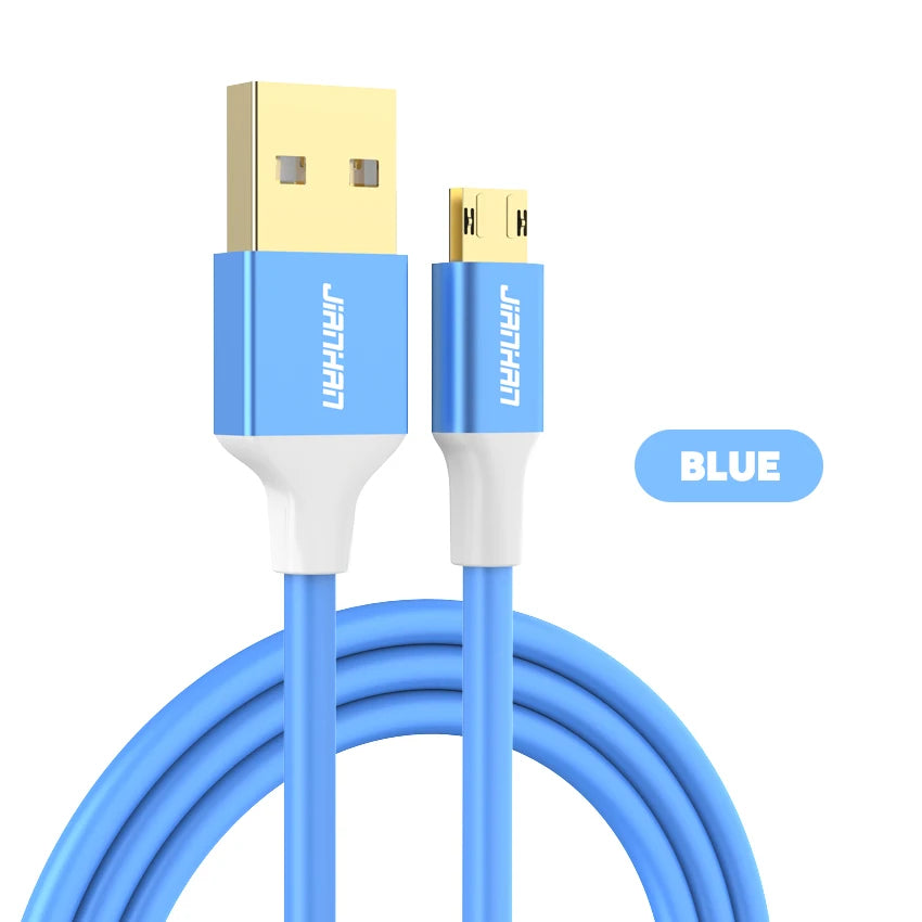 JianHan Micro USB Cable Reversible 3A Fast Charging for Samsung Xiaomi HTC LG Andriod USB Charger Data Cable Mobile Phone Cable